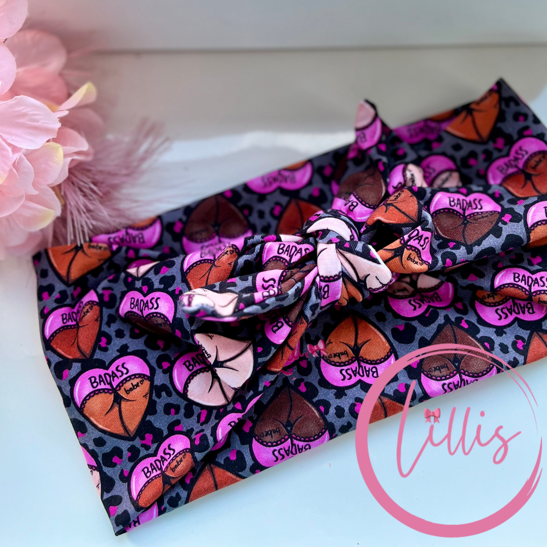 Faux bow headband soft super stretchy wear 3 ways sassy but cute designs