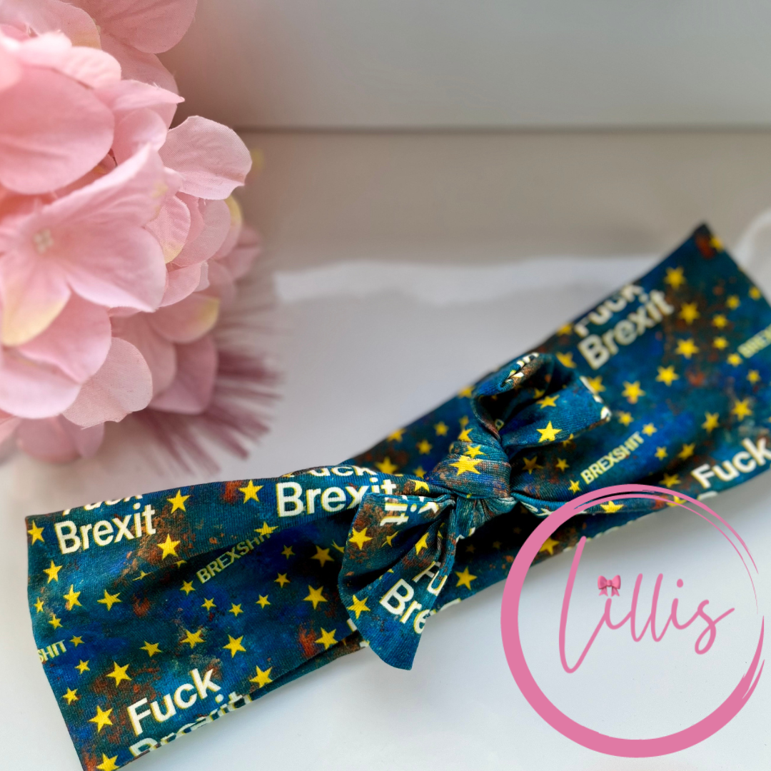 Anti political Faux Bow headhugs/headbands