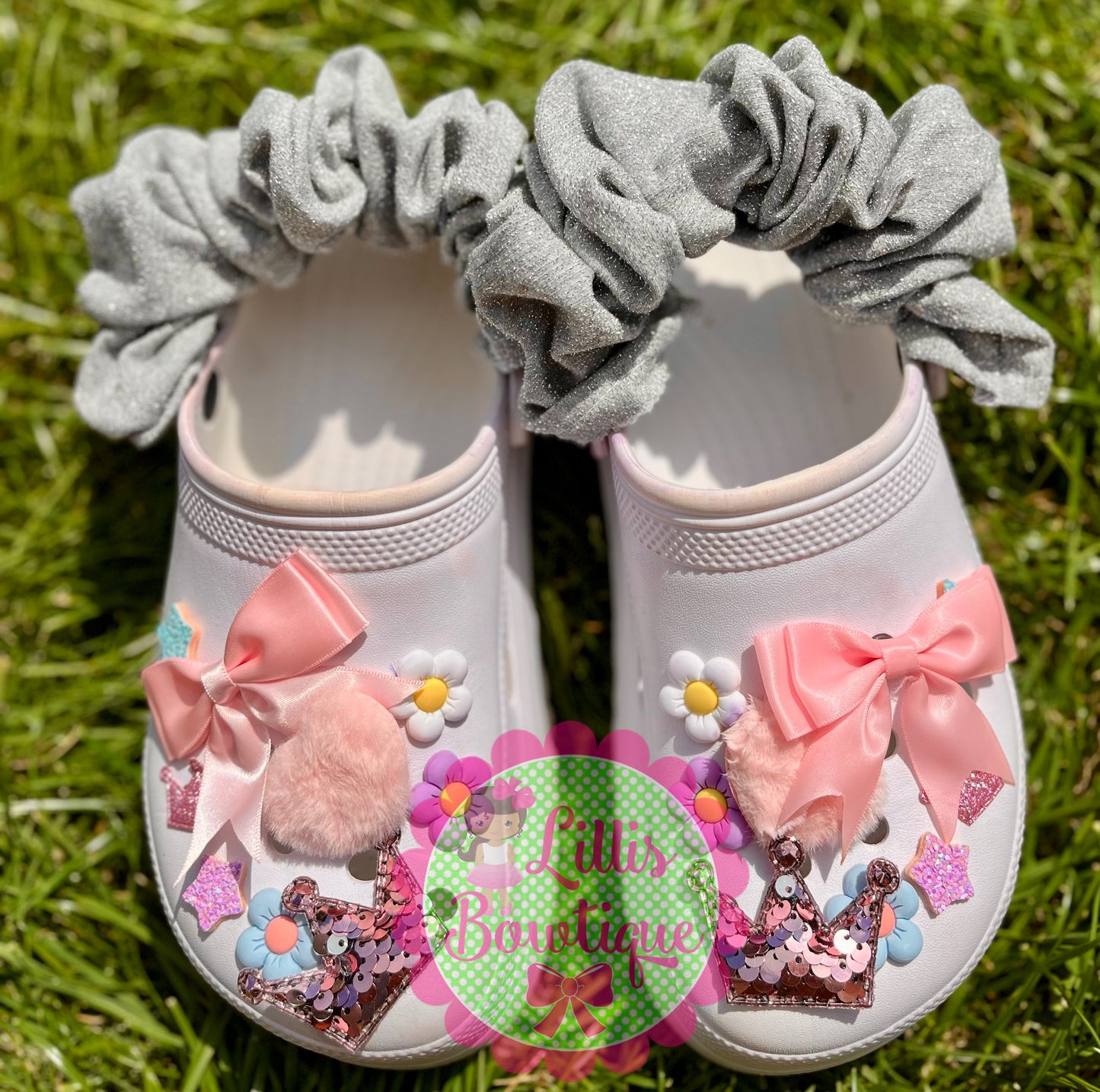 Croc strap scrunchies