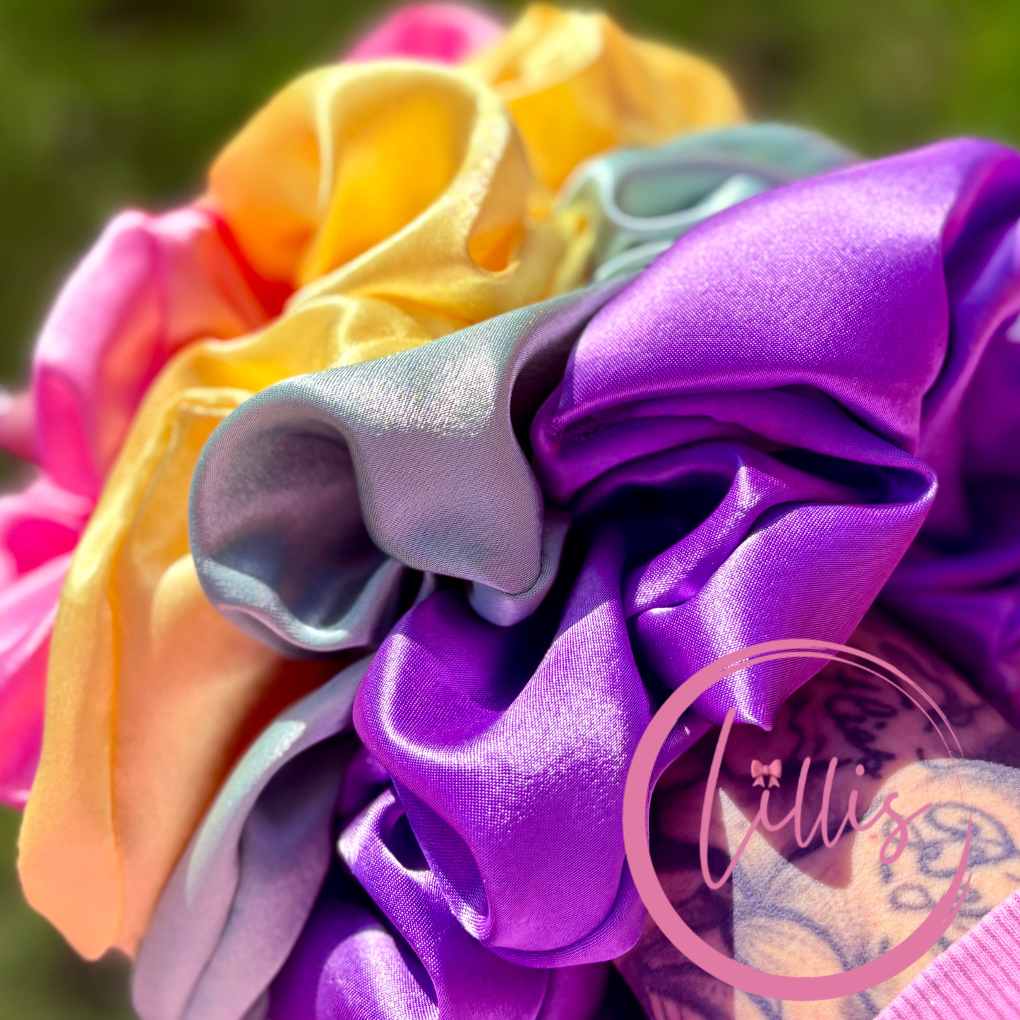 Standard Satin Silk Scrunchies | Handmade in Manchester | Soft, Smooth & Kind to Hair | Everyday Luxury Hair Accessories