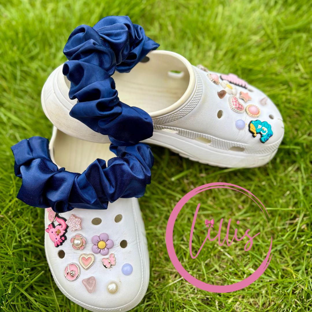 Croc strap scrunchies