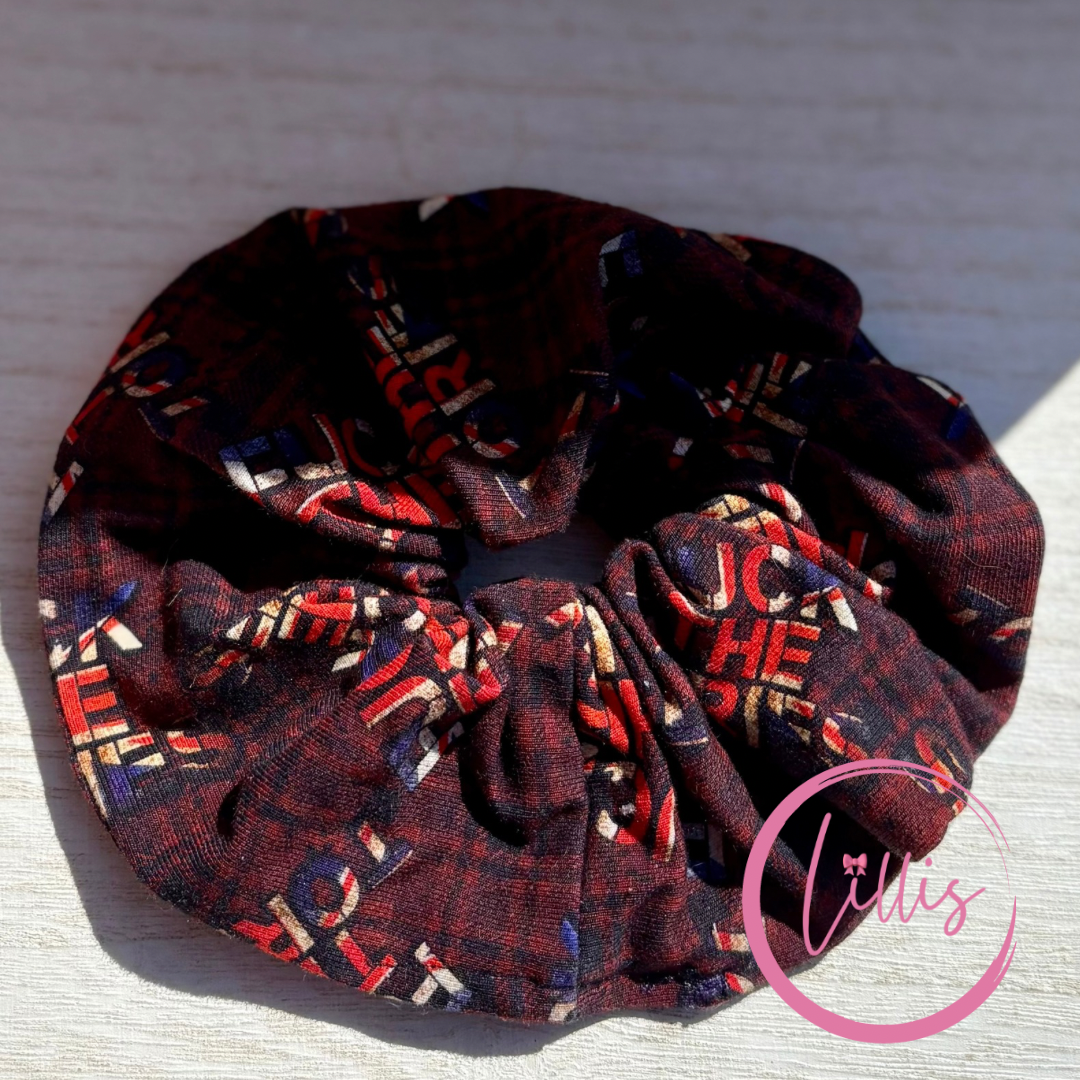 Anti political Standard scrunchie