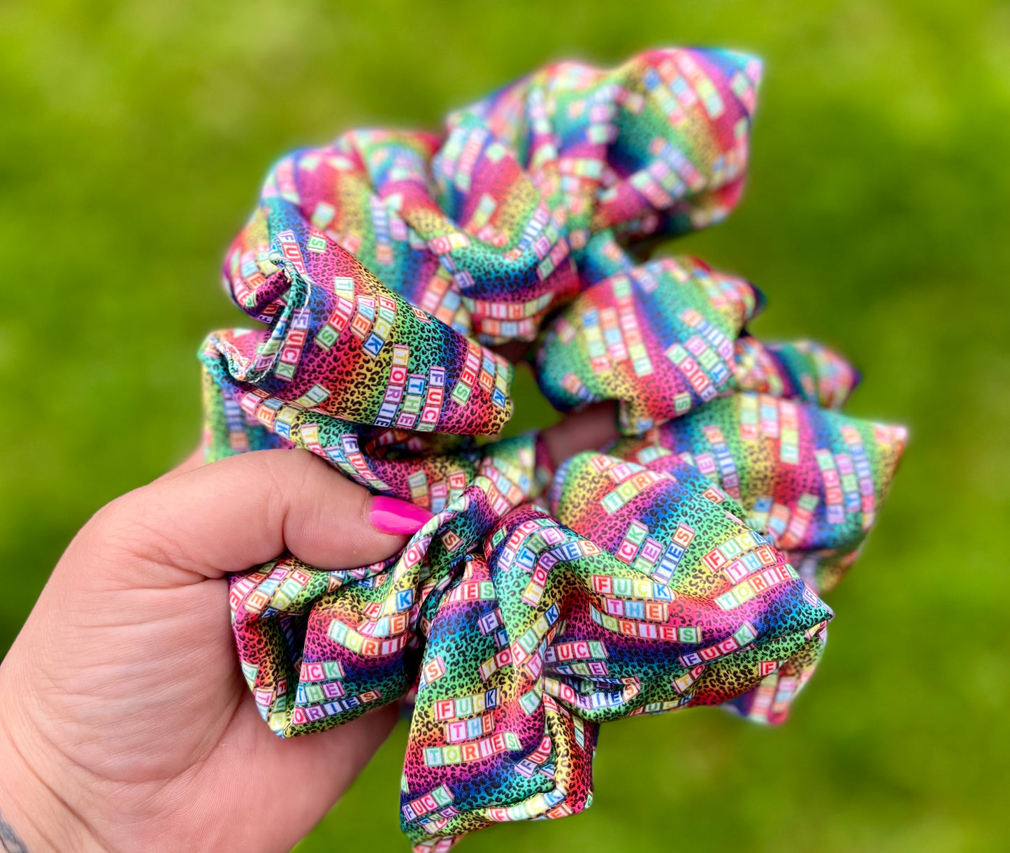 Anti political XXL scrunchies
