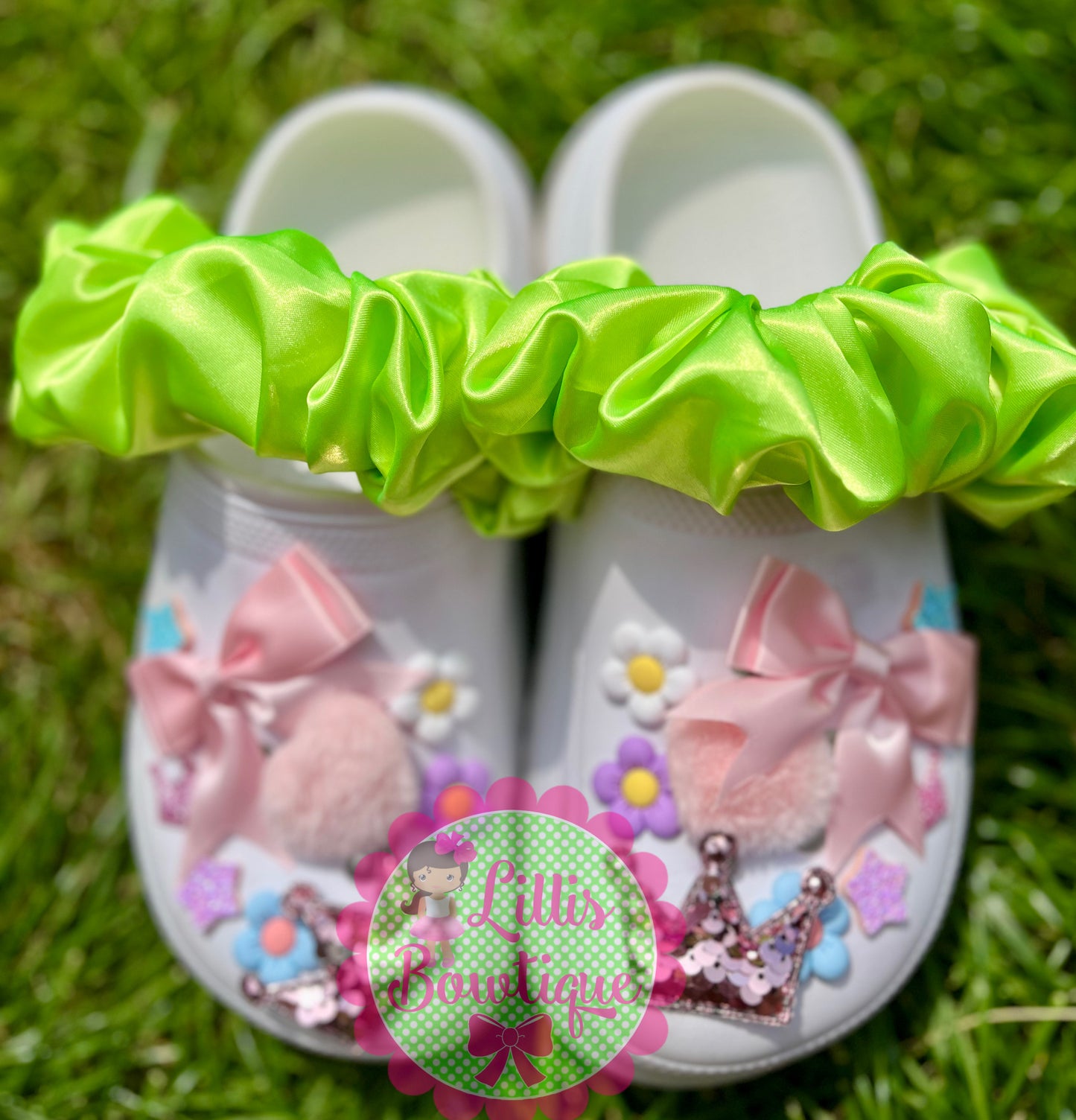 Croc strap scrunchies