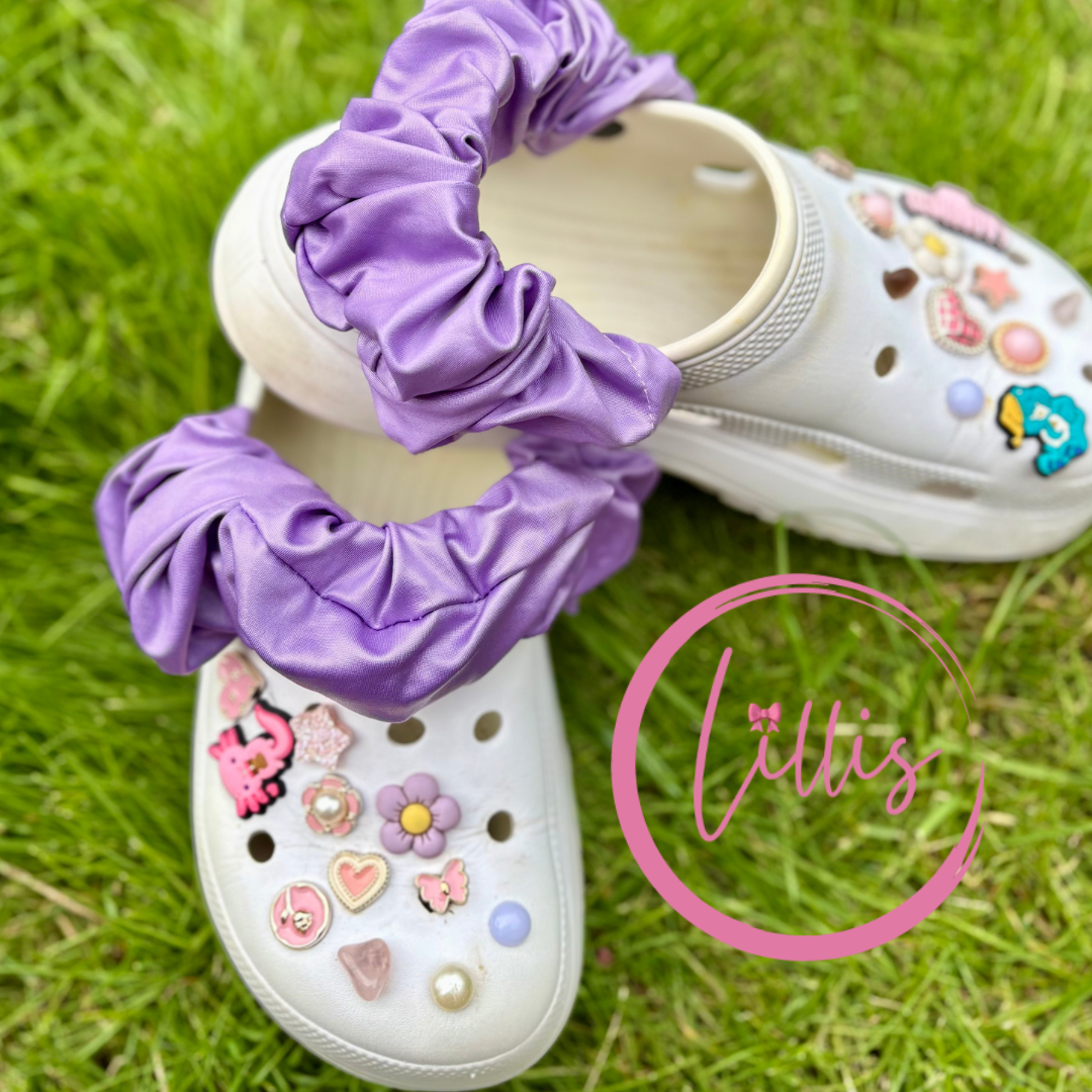 Croc strap scrunchies