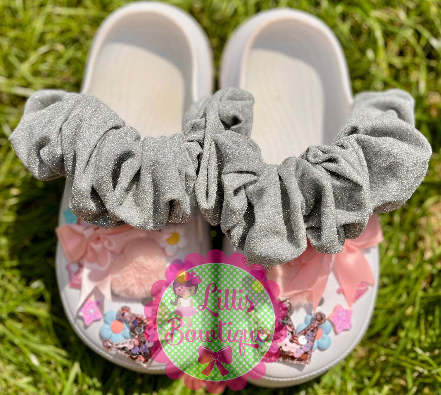 Croc strap scrunchies