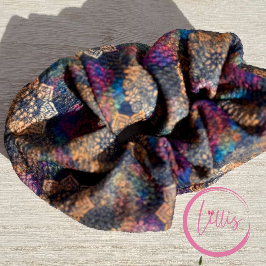 Standard Bullet Fabric Scrunchies | Handmade in Manchester | Soft Waffle Stretch Hair Accessories