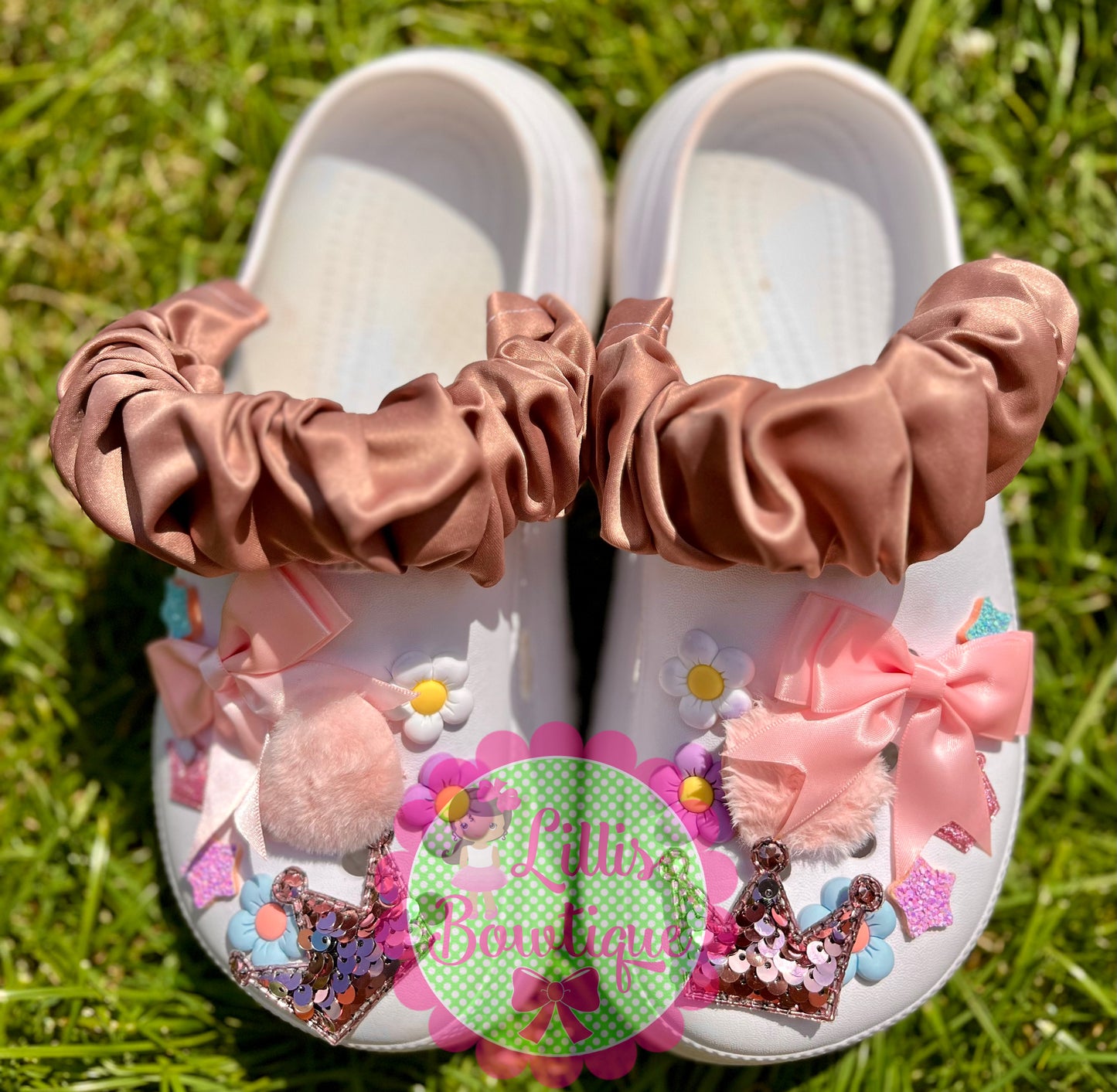 Croc strap scrunchies