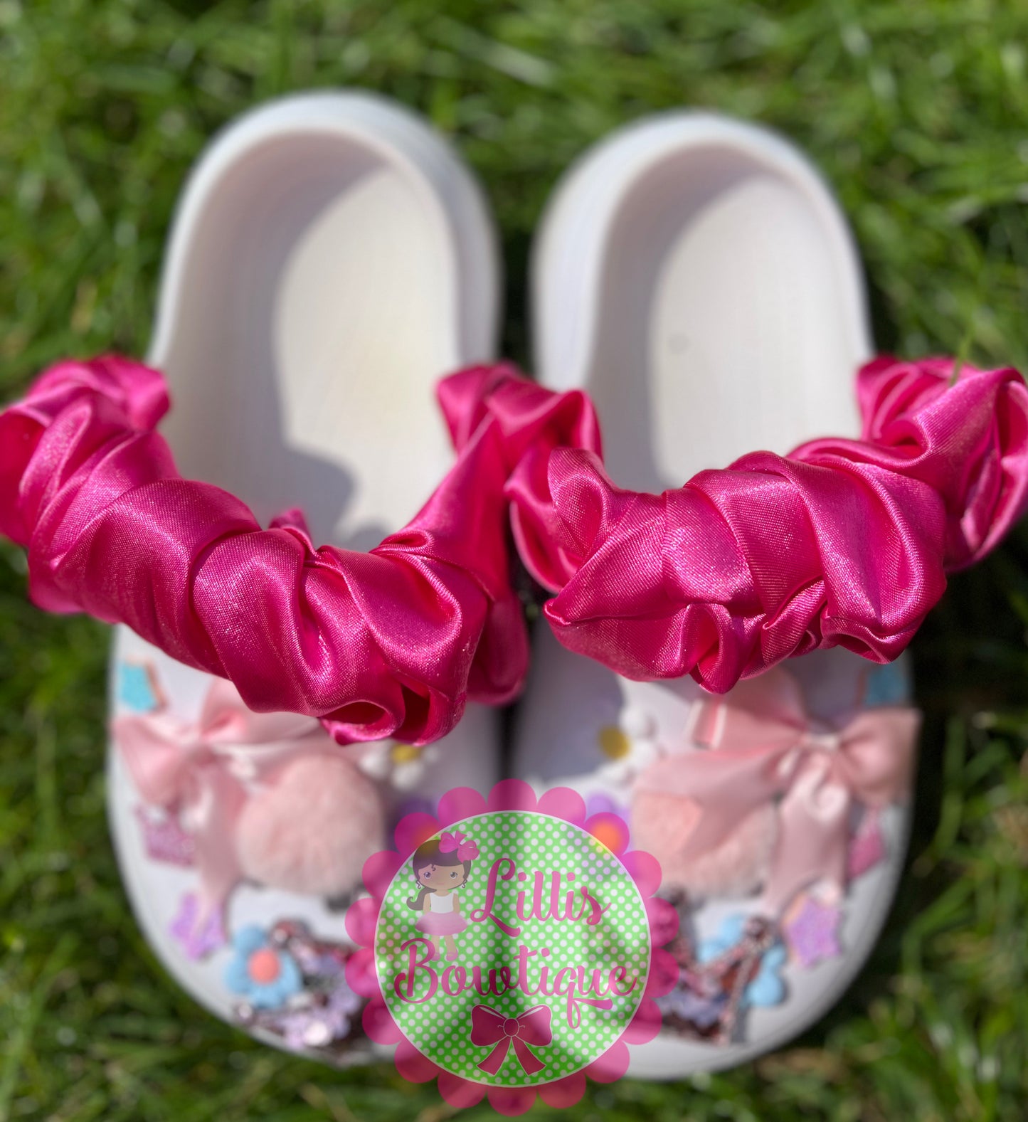 Croc strap scrunchies
