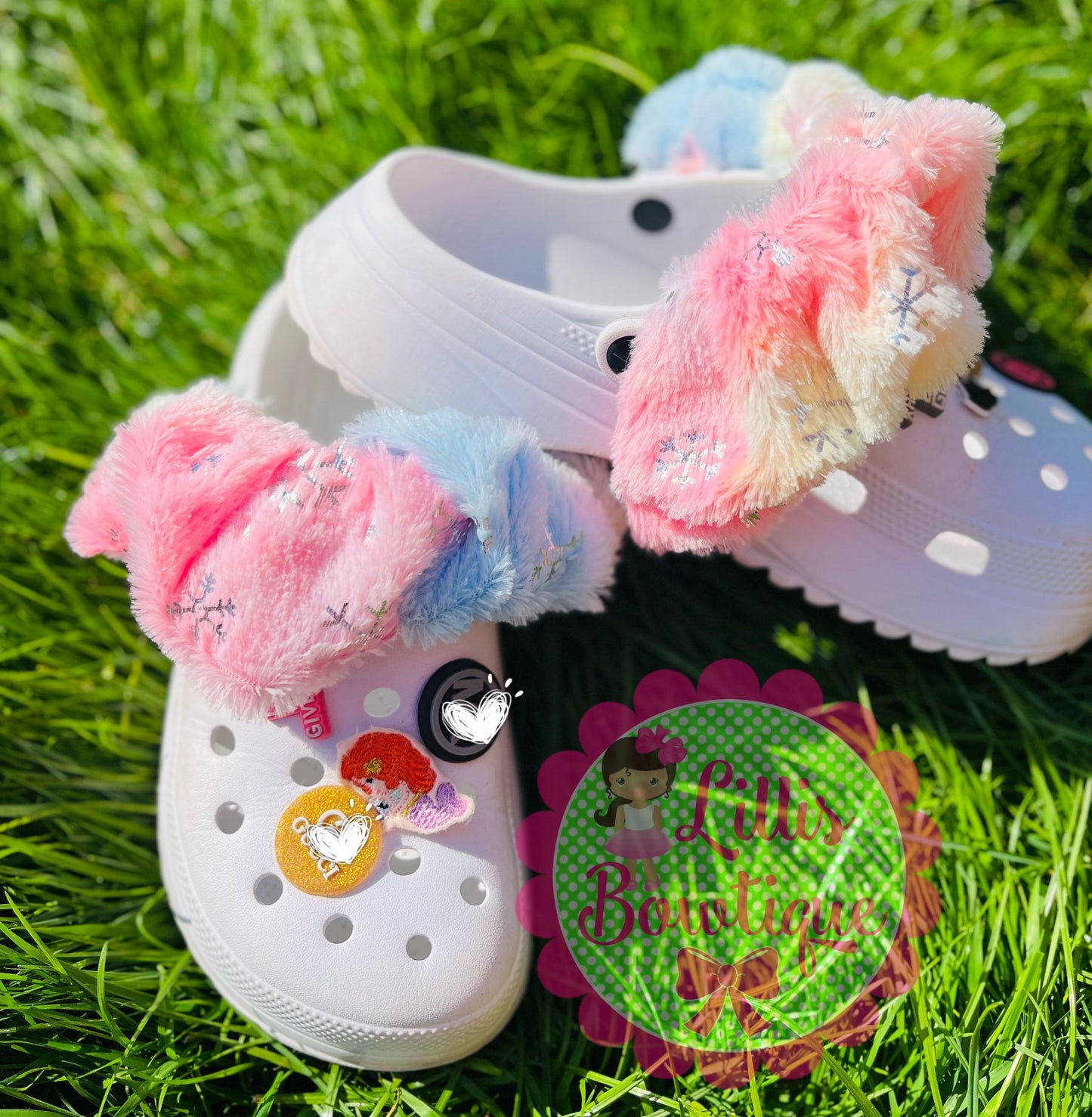 Croc strap scrunchies