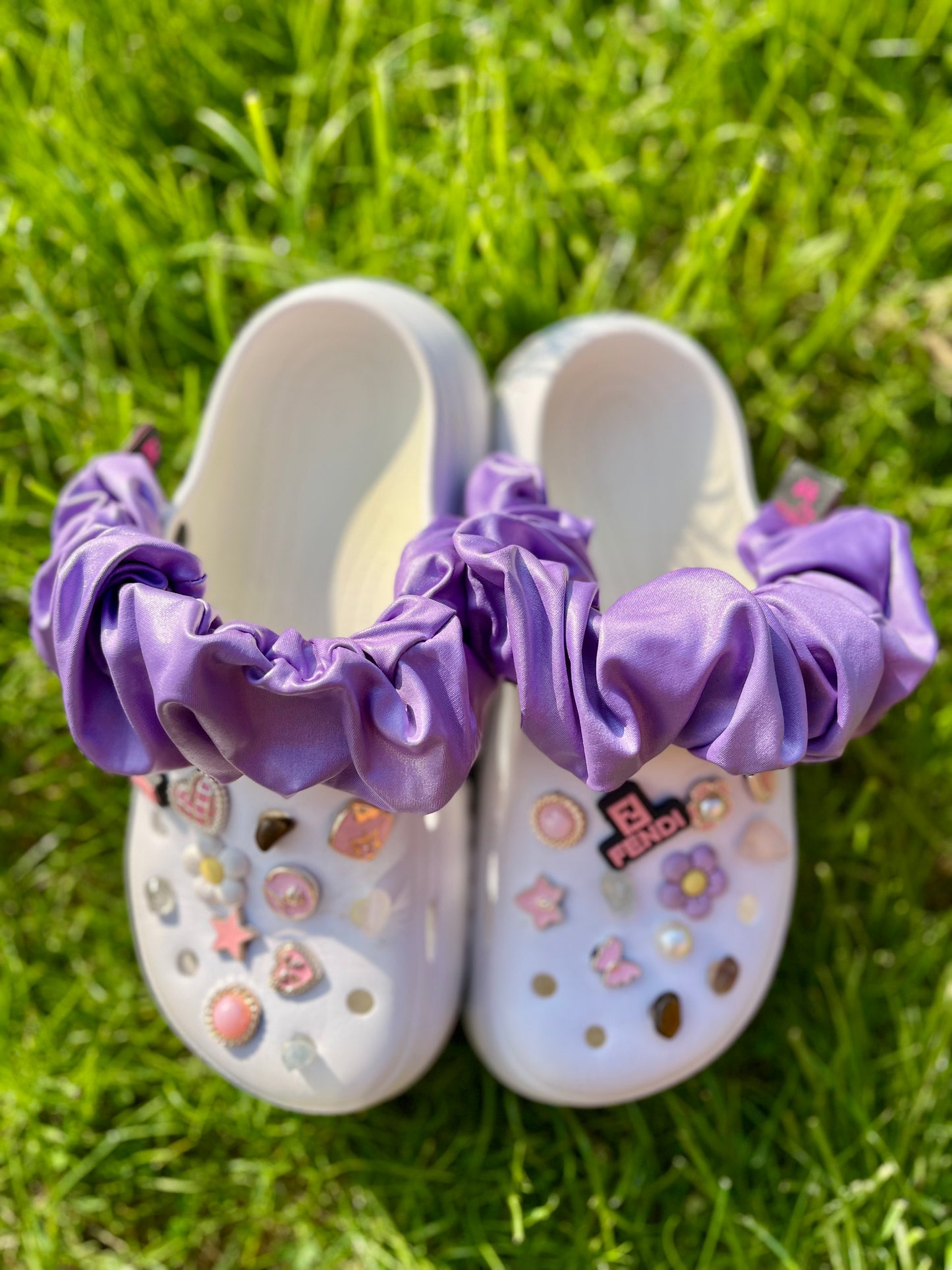 Croc strap scrunchies