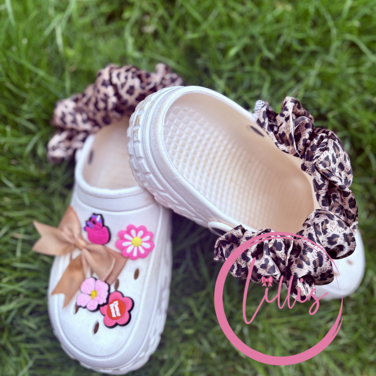 Croc strap scrunchies