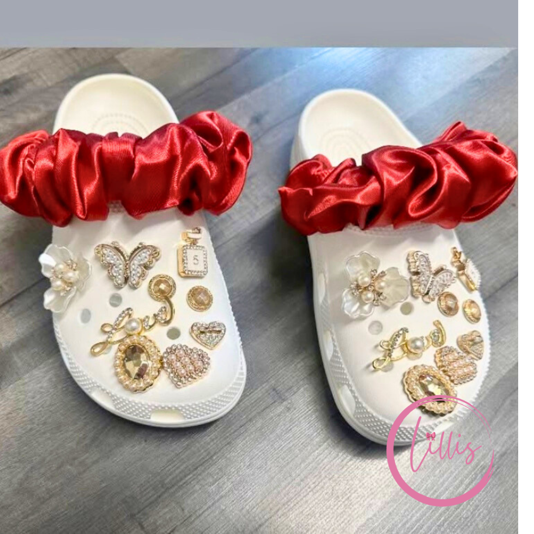 Croc strap scrunchies
