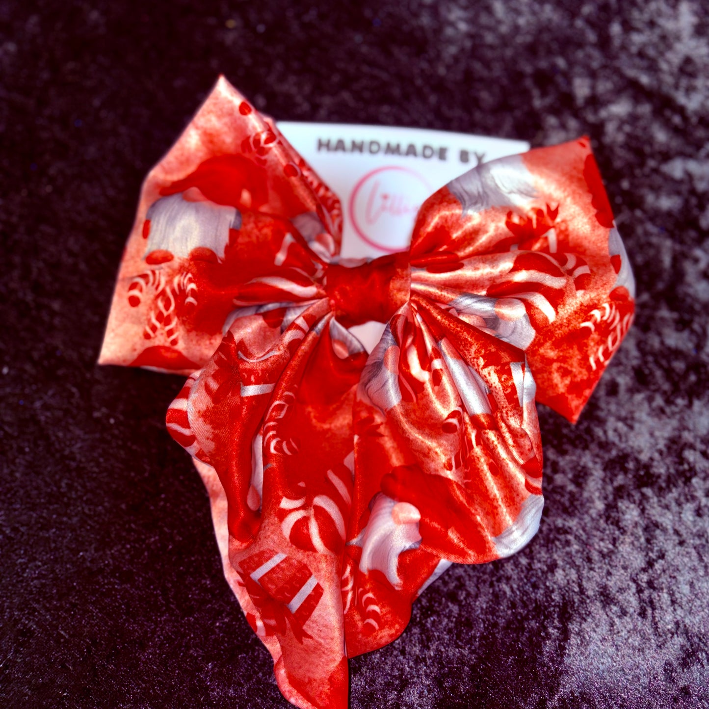 Handmade Velvet Big Bows | Winter & Christmas Hair Accessories