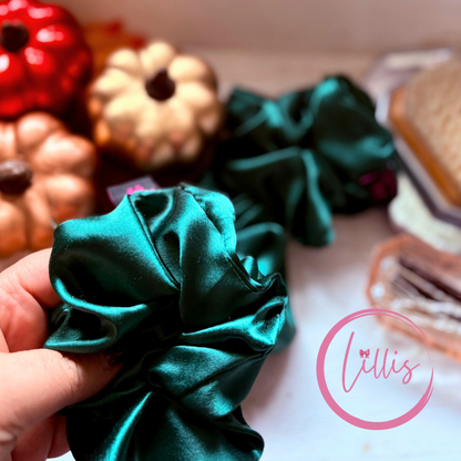 Standard Satin Silk Scrunchies | Handmade in Manchester | Soft, Smooth & Kind to Hair | Everyday Luxury Hair Accessories