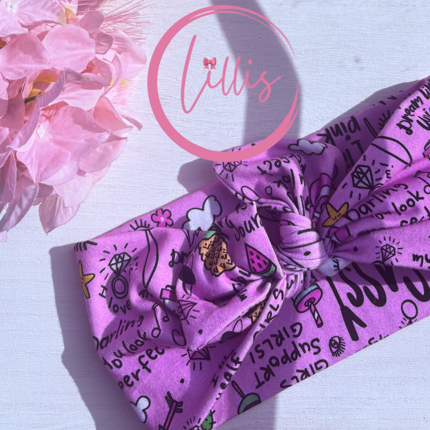 Faux bow headband soft super stretchy wear 3 ways