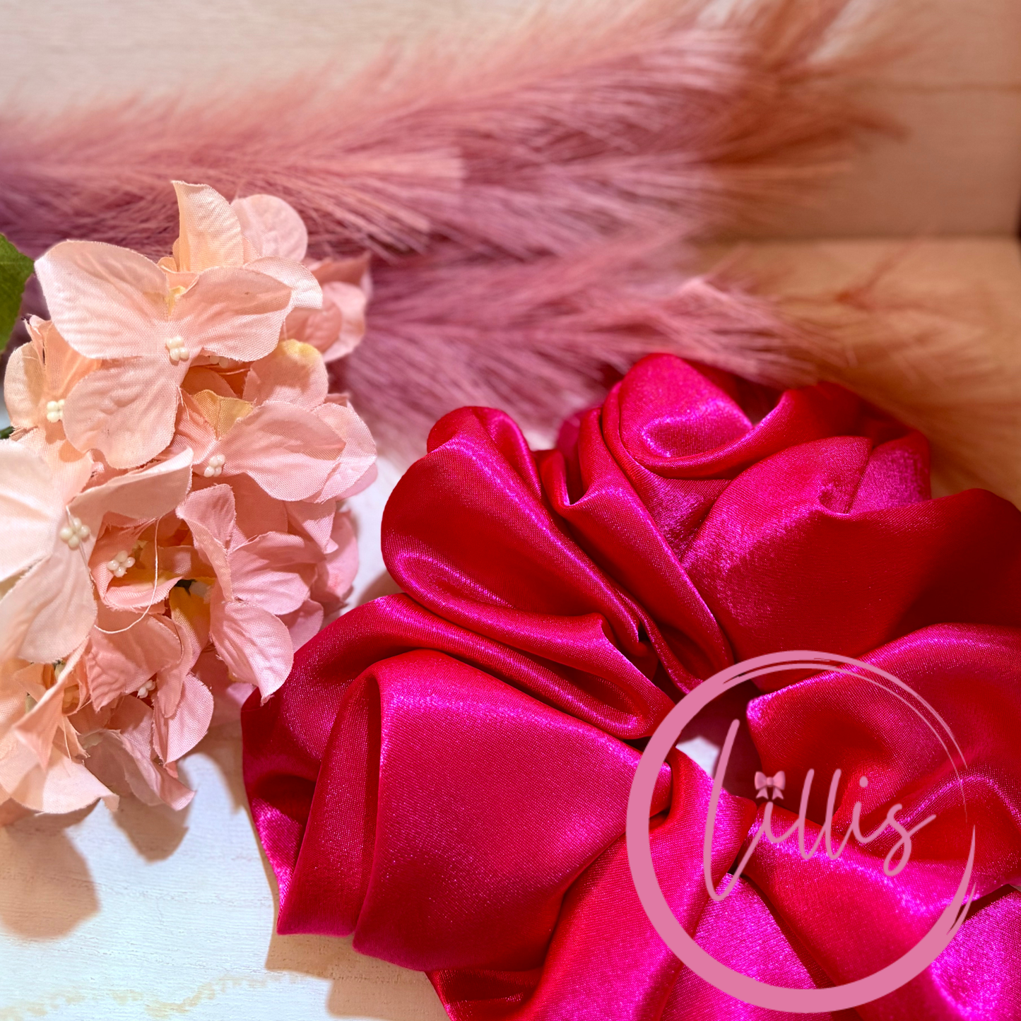 Lillis XXL Scrunchie Handmade Luxury Hair Accessory in Silky Satin