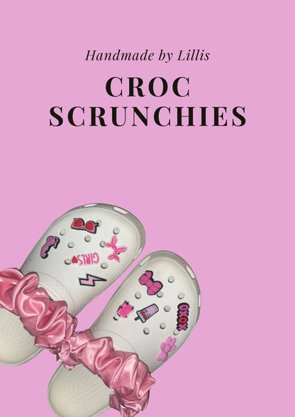 Croc Strap Scrunchies – Satin Silk