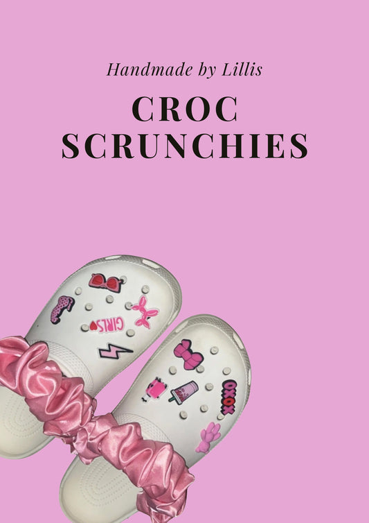 Croc Strap Scrunchies – Satin Silk