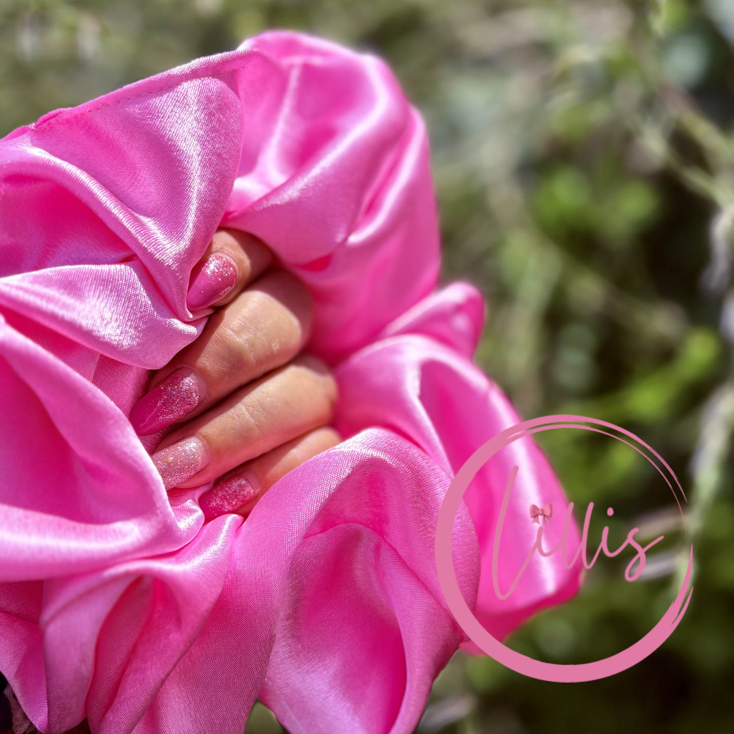 Lillis XXL Scrunchie Handmade Luxury Hair Accessory in Silky Satin