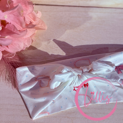 Faux bow headband soft super stretchy wear 3 ways
