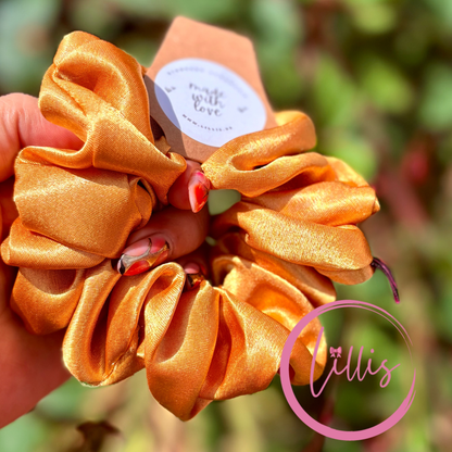 Mustard - Standard Satin Silk Scrunchie