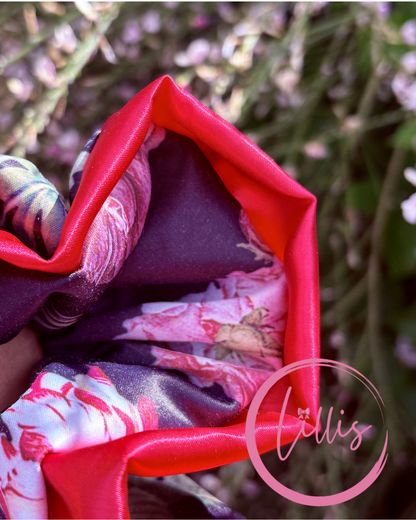 Lillis oversized Scrunchie Handmade Luxury Hair Accessory in Silky Satin