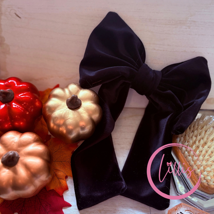 Handmade Velvet Big Bows | Winter & Christmas Hair Accessories