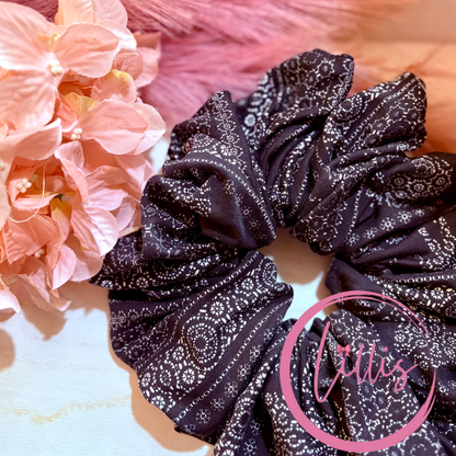 XXL Stretch Jersey Patterned Scrunchies | Handmade in Manchester | Bold, Sassy & Fun Hair Accessories