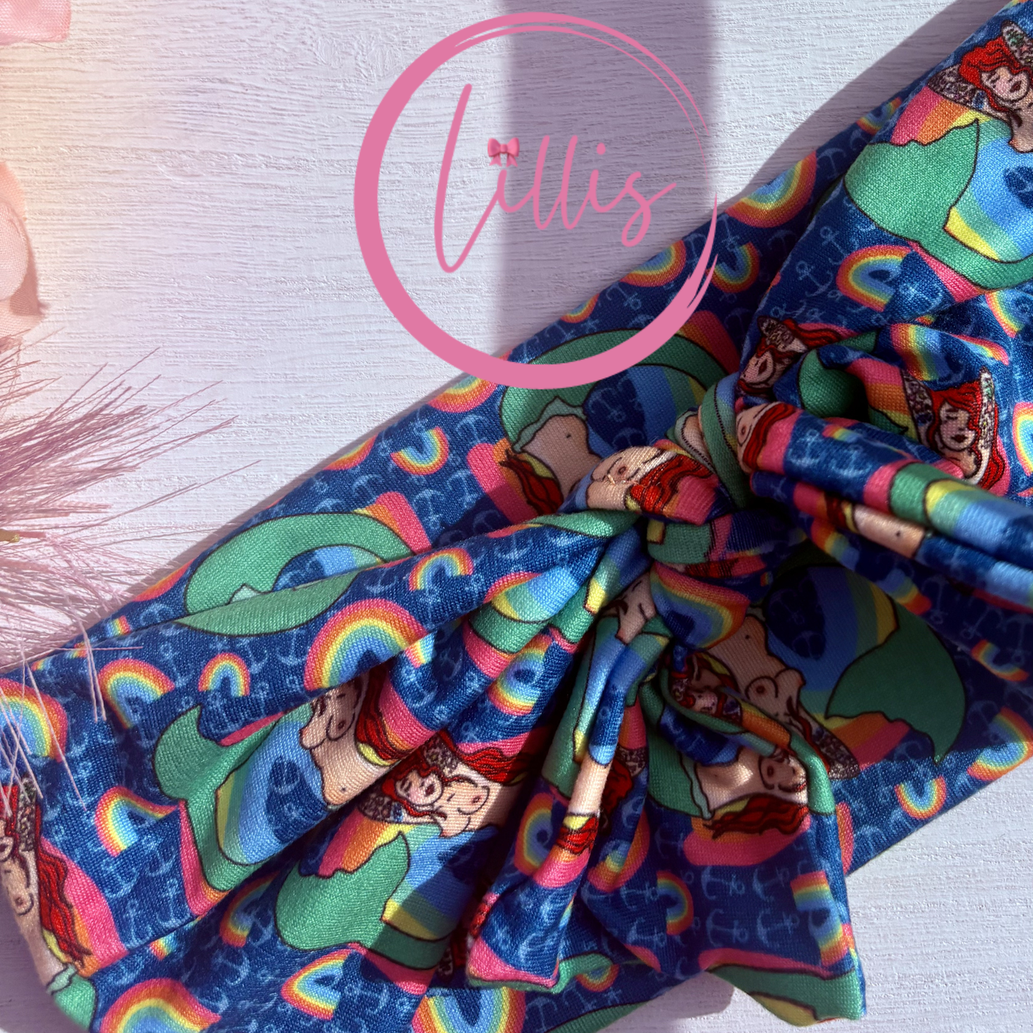 Faux bow headband soft super stretchy wear 3 ways sassy but cute designs