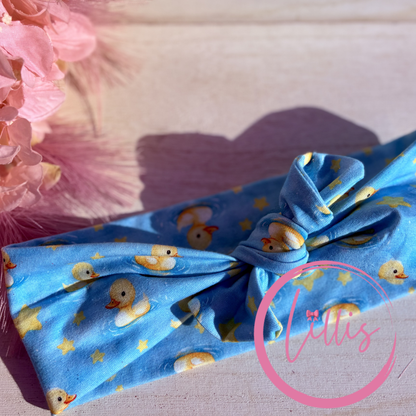 Faux bow headband soft super stretchy wear 3 ways