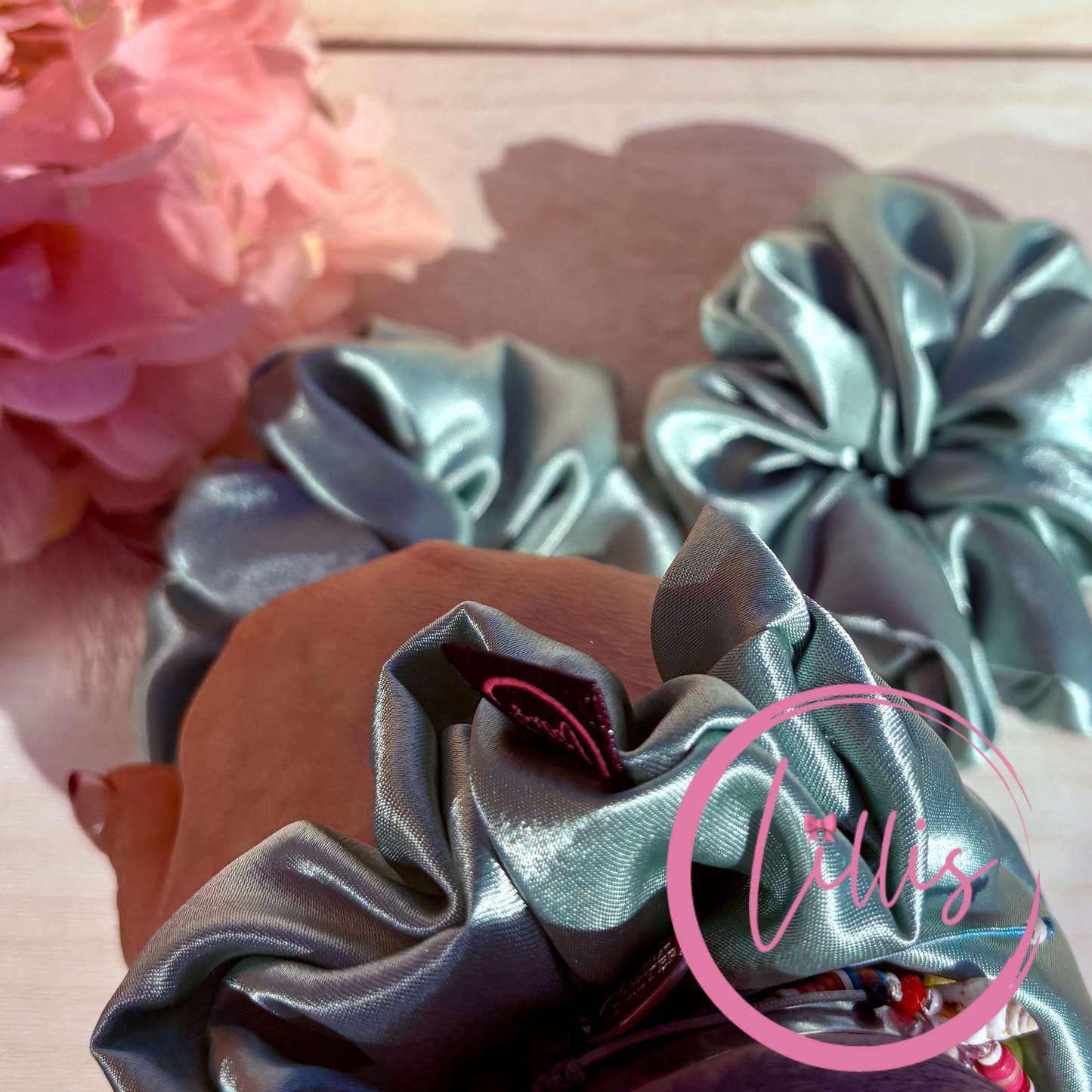 Standard Satin Silk Scrunchies | Handmade in Manchester | Soft, Smooth & Kind to Hair | Everyday Luxury Hair Accessories