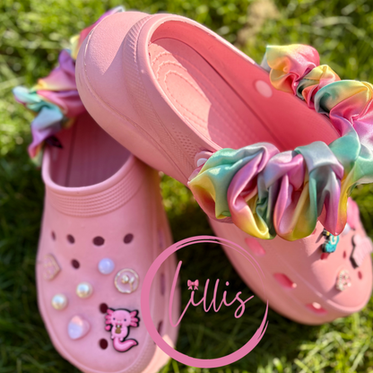 Croc strap scrunchies