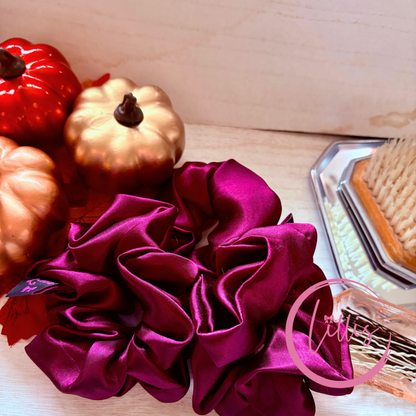Standard Satin Silk Scrunchies | Handmade in Manchester | Soft, Smooth & Kind to Hair | Everyday Luxury Hair Accessories