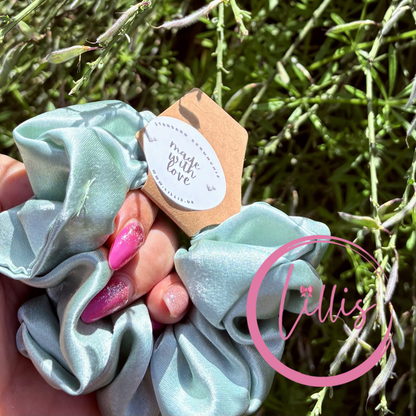 Standard Satin Silk Scrunchies | Handmade in Manchester | Soft, Smooth & Kind to Hair | Everyday Luxury Hair Accessories