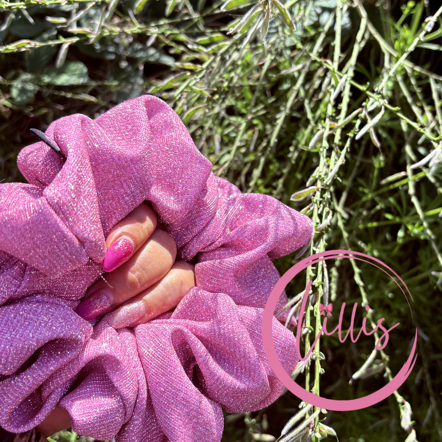 Lillis XXL Scrunchie Handmade Luxury Hair Accessory in Stretch Fabric