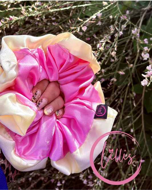 Lillis oversized Scrunchie Handmade Luxury Hair Accessory in Silky Satin