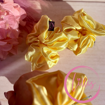 Standard Satin Silk Scrunchies | Handmade in Manchester | Soft, Smooth & Kind to Hair | Everyday Luxury Hair Accessories