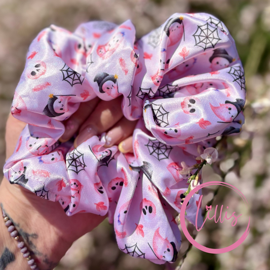 Xxl and xl satin silk scrunchie