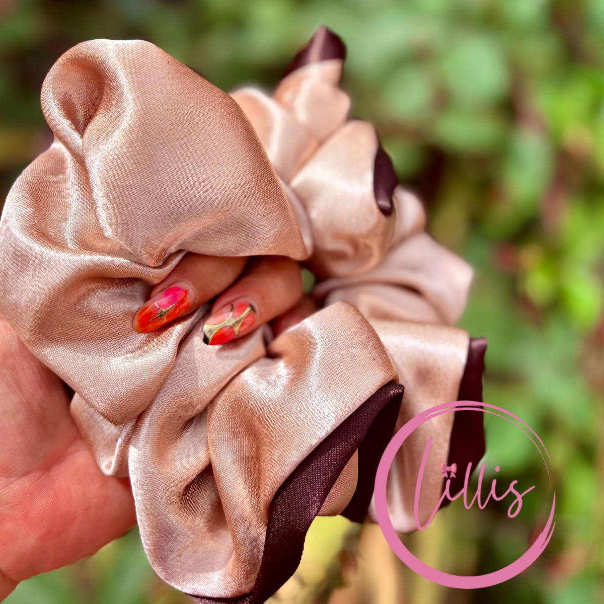 Oversized Satin Scrunchie – Handmade by Lillis
