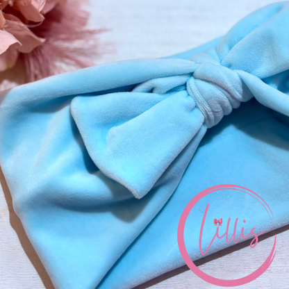 Faux bow headband soft super stretchy wear 3 ways