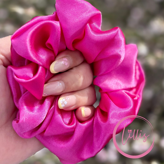 Standard Satin Silk Scrunchies | Handmade in Manchester | Soft, Smooth & Kind to Hair | Everyday Luxury Hair Accessories