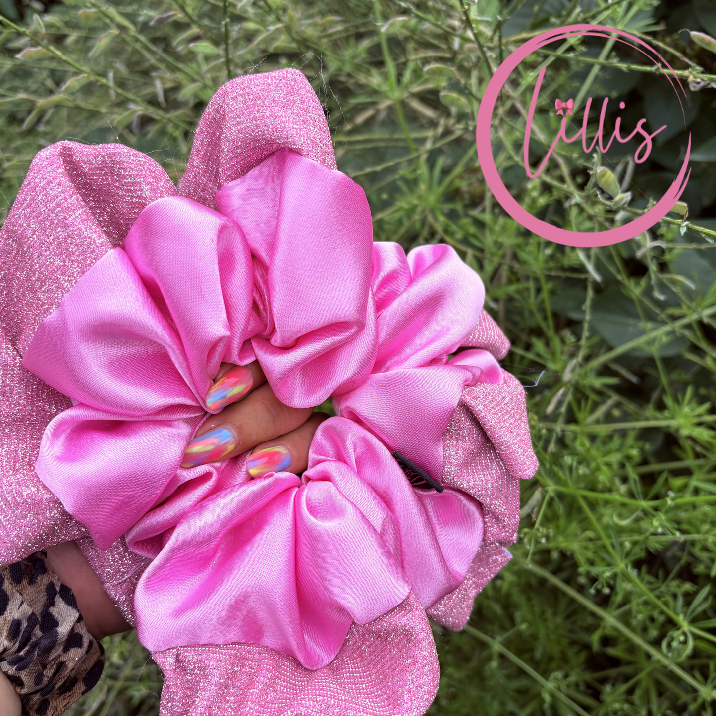 Lillis oversized Scrunchie Handmade Luxury Hair Accessory in Silky Satin
