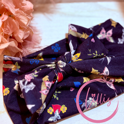 Faux bow headband soft super stretchy wear 3 ways