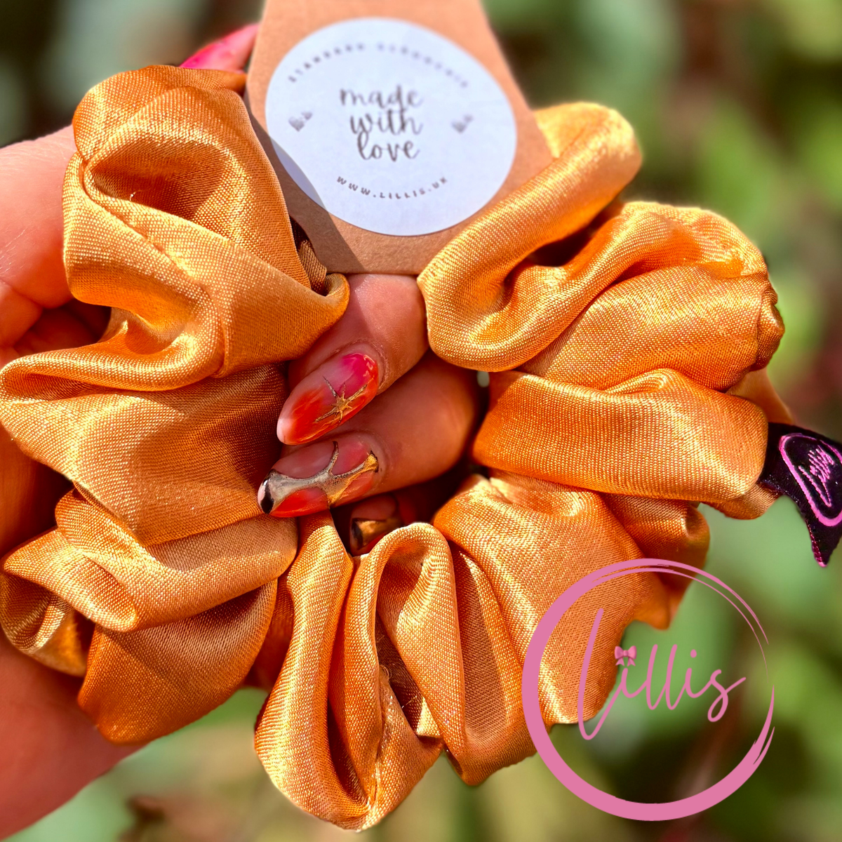 Mustard - Standard Satin Silk Scrunchie