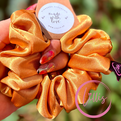 Mustard - Standard Satin Silk Scrunchie