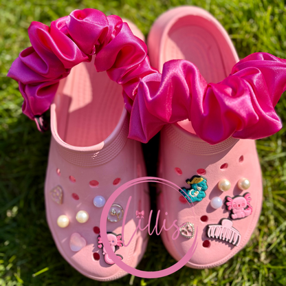 Croc strap scrunchies