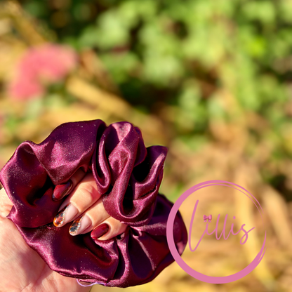 Standard Satin Silk Scrunchies | Handmade in Manchester | Soft, Smooth & Kind to Hair | Everyday Luxury Hair Accessories
