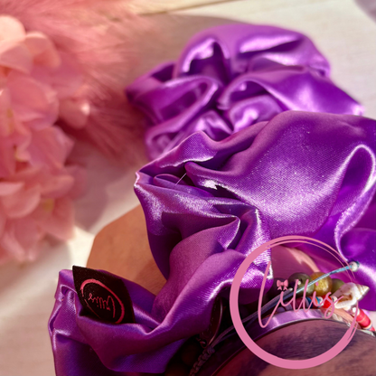Standard Satin Silk Scrunchies | Handmade in Manchester | Soft, Smooth & Kind to Hair | Everyday Luxury Hair Accessories