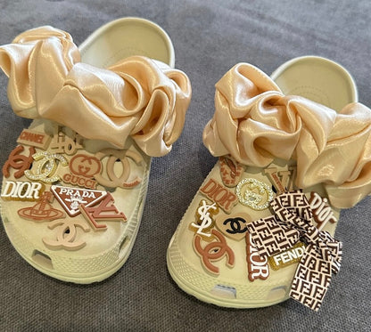 Croc Scrunchies – Satin Silk, Velvet & Faux Fur